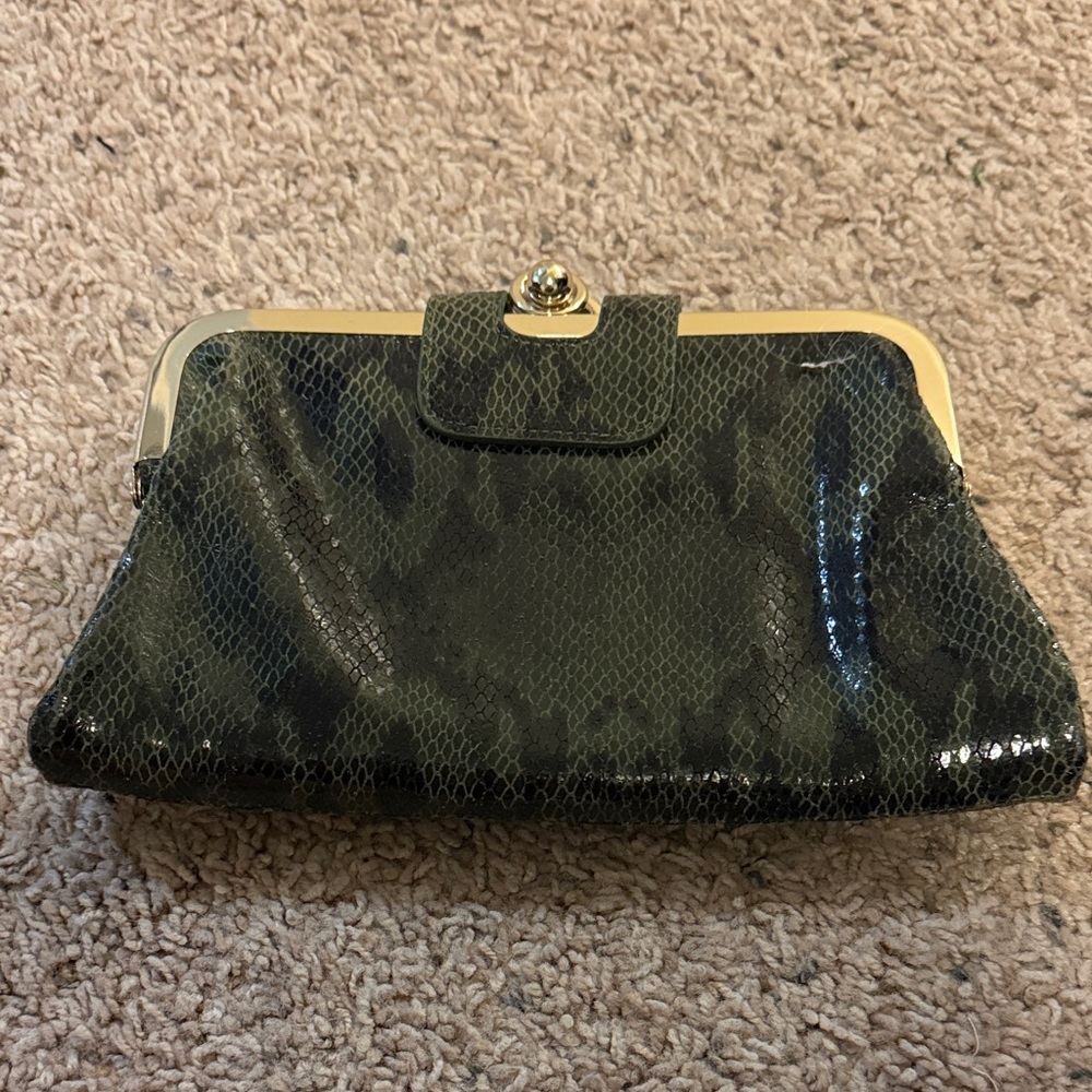 Kate Landry Green Clutch Bag
